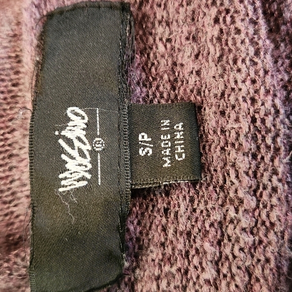 𝅺Mossimo Purple Scoop Neck High/Low Sweater - Picture 4 of 5